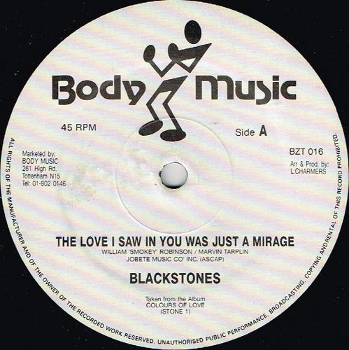 BLACKSTONES-the love i saw in you was just a mirage